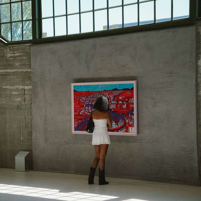 Bezoeker bij Our Town (2022), foto door Ian Minnes