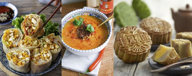 Het menu tijdens Het Grote Maandfeest Buurtdiner